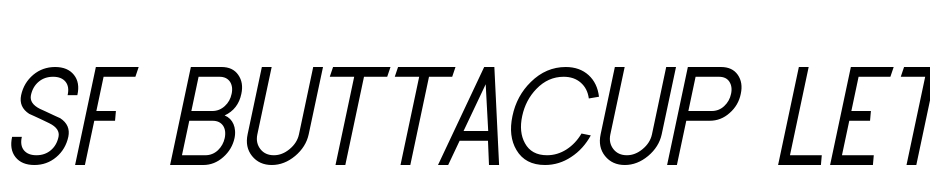 SF Buttacup Lettering Oblique Font Download Free
